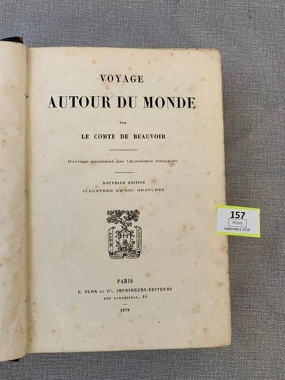 null Beauvoir. Voyage autour du monde. Paris, 1878. relié