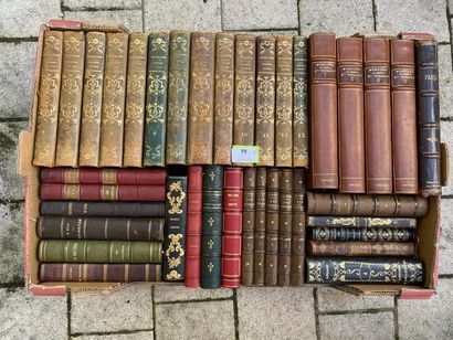 null Un ensemble de 38 volumes reliés XIXe, dont, Barante, Histoire des Ducs de Bourgogne,...
