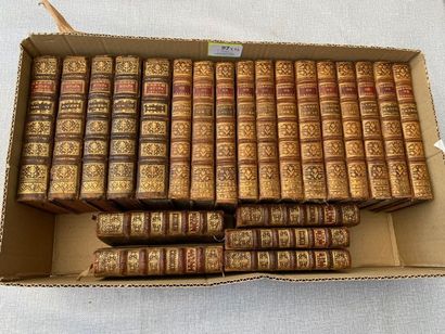 null 22 volumes reliés XVIIIe. Dont : Massillon, Nicole, etc..