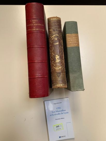 null LYON, 4 volumes, dont MEYNIS Grands souvenirs de l'Eglise de Lyon