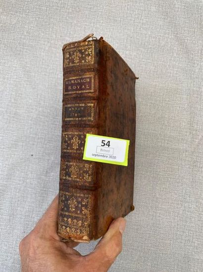 null Almanach royal pour l'année 1787. (Mouillures). relié