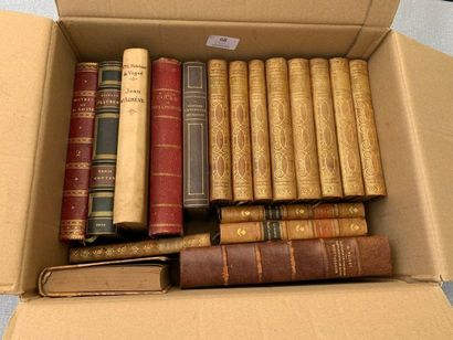 Un ensemble de 14 volumes reliés XIXe / ...