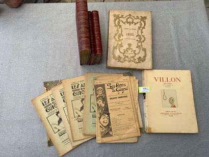 null Un ensemble de 6 volumes divers, dont Villon, illustré par Dubout, Les amis...