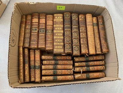 null Un ensemble de 25 volumes reliés XVIIIe et début XIXe (complets et incomple...