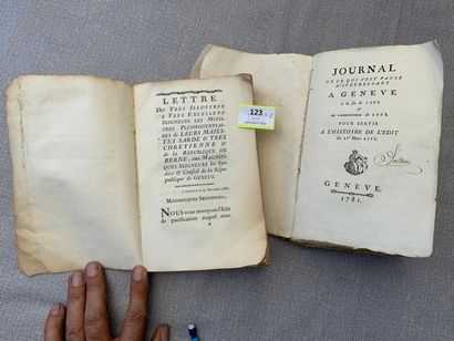 null Un ensemble 2 volumes brochés : Réveillez-vous Suisses, 1798 et Histoire de...