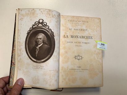 null SEGUR : au couchant de la Monarchie. 1909. 2 volumes, reliure de GUETANT, r...