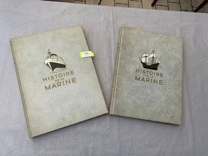 null Histoire de la marine (Illustration). 2 volumes in-folio. Cartonnage de l'éditeur....