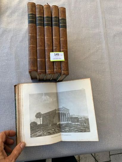 null Barthélémy. Le voyage du jeune Anacharsis en Grèce. Paris, 1834. 5 volumes de...