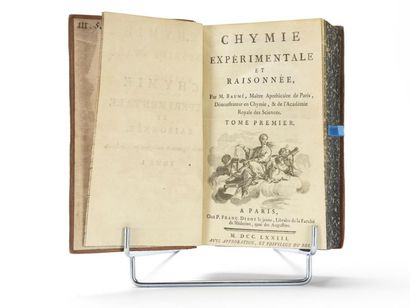 null BAUMÉ (A.): Experimental and reasoned chymia. Paris, Didot le Jeune, 1773. 3...