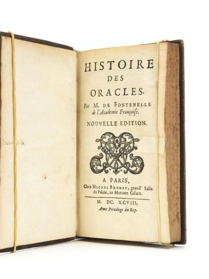 null FONTENELLE (Bernard le Bouyer de): History of the oracles. New edition. Paris,...
