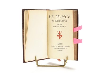 null MACHIAVEL (Nicolas) : Le Prince. Paris, Helleu et Sergent, 1929. Un volume.

9,5...