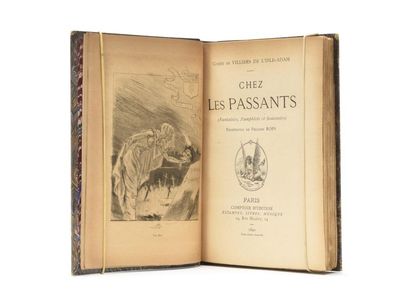null VILLIERS DE L'ISLE-ADAM. (Auguste) : Chez les passants. Paris, Comptoir d'édition,...