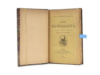 null VILLIERS DE L'ISLE-ADAM. (Auguste) : Chez les passants. Paris, Comptoir d'édition,...