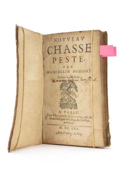 null BOMPART (Marcellin) : Nouveau Chasse-peste. Paris, Gaultier, 1630. Un volume.

10,5...