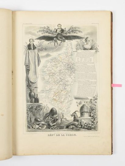 null LEVASSEUR (Victor) : Atlas National Illustré des 86 Départements et des Possessions...