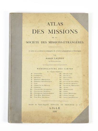 null LAUNAY (Adrien) : Atlas des missions de la société des missions-étrangères....