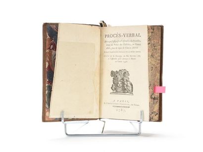 null [REVOLUTION] Recueil factice sur l'ASSEMBLEE des NOTABLES de 1787. Un volume...