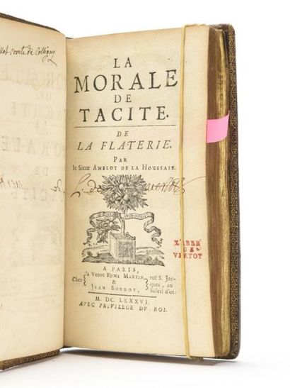 null TACITE - AMELOT de la HOUSSAYE (Nicolas) : The Moral of Tacite. Flattery. Paris,...