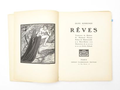 null SCHREINER (Olive) : Rêves. Illustré par Carlos SCHWAB. Paris, Flammarion, 1912....