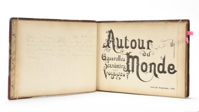 null Autour du Monde Aquarelles, souvenirs, voyages. Paris, Boulanger, s.d. (circa...