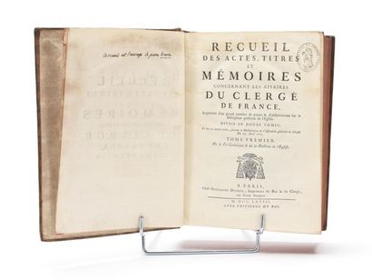 null LEMERRE (Pierre), and DORSANNE (Abbé): Collection of acts, titles and memoirs...