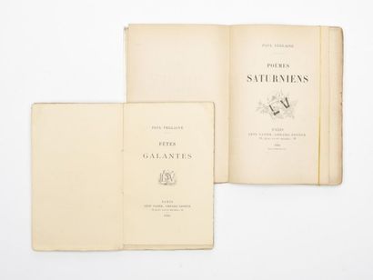 null VERLAINE (Paul) : Poèmes Saturniens. Paris, Léon Vanier, 1890. Un volume.

12,5...