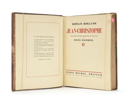 null ROLLAND (Roman): Jean-Christophe. Illustrated with wood drawn and engraved by...