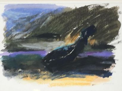 null Patrice GIORDA (1952)
Dessin étude barque 
Gouache sur papier
19 x 27 cm