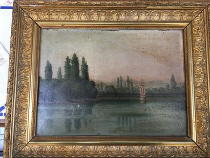 null Vue de la Saône
Pont de Trévoux
Huile sur carton
27 x 36 cm