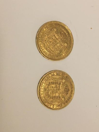 null Deux pièces en or Maria Luigia - 40 Lire - 1815 - Parma