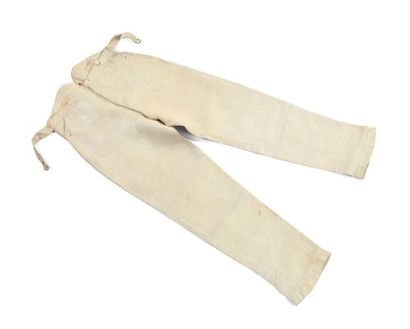 null Rare pantalon crème de dandy de la période Romantique Circa 1830/1850.
Savant...