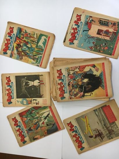 null Lot de Francs Jeux des années 1951 et 1952. 16 des magazines sont complets,...
