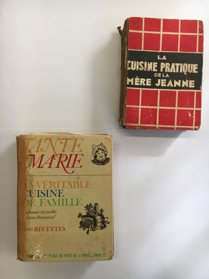 null Deux livres de cuisine : La cuisine pratique de la Mère Jeanne et Tante Marie....