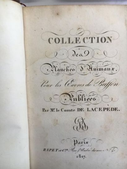 null OEuvres complètes de Buffon par M. le comte de Lacepède, 1818. Série de 1 à...