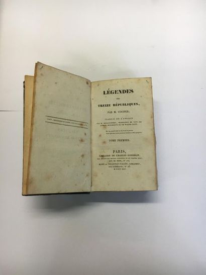 null Légendes des treize Républiques. M.COOPER. Librairie de Charles Gosselin. 1825....