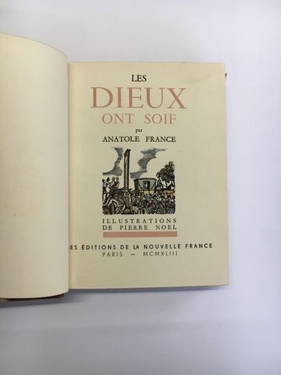 null Les Dieux ont soif. Anatole France. Illustrations de Pierre Noël. 1943. Editions...