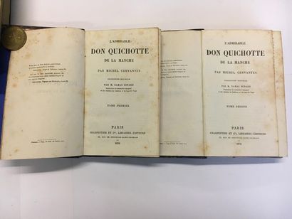 null Don Quichotte. Cervantes. Editions Charpentier. 1876. En français. Mors, nerfs...