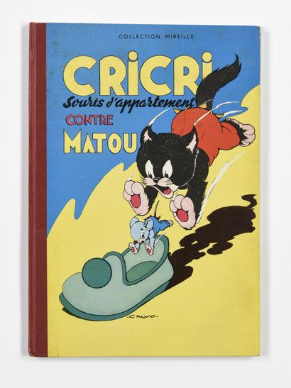null CALVO : CRICRI souris d'appartement contre Matou. Collection Mireille (1957)....