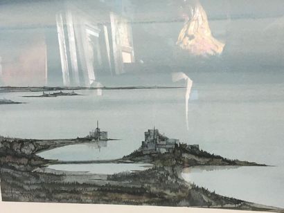 null J GOLL...
Paysage marin fantastique
Aquarelle sur papier
33 x 65 cm
Signée en...