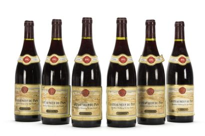 null 6 B CHÂTEAUNEUF DU PAPE Rouge (4 e.t.h. dont 2 e.t.a; 1 clm.a.) Guigal 1991