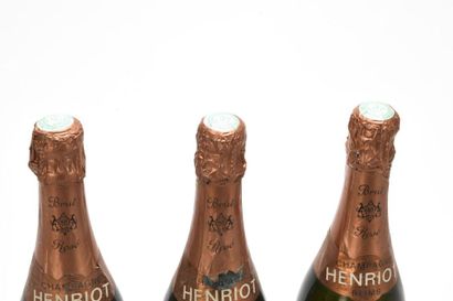 null 3 B CHAMPAGNE BRUT Rosé (e.l.s; 1 coiffe sale) Henriot 1973