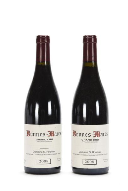 null 2 B BONNES-MARES (Grand Cru) 1 e.l.a; 1 e.t.a. Georges Roumier 2008