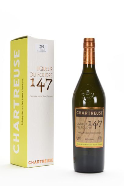 null 1 B CHARTREUSE LIQUEUR DU FOUDRE 147 (étui) Pères Chartreux NM