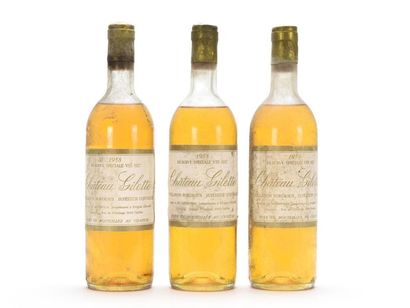 null 3 B CHÂTEAU GILETTE SPECIAL DRY RESERVE (M.E.+: e.t.h. of which 1 pleated; c.s.)...