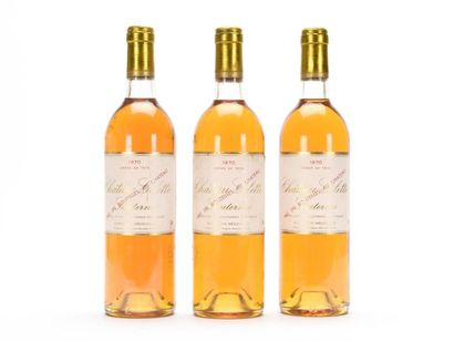 null 3 B CHÂTEAU GILETTE CRÈME DE TÊTE (B.G; 2 e.l.s; 1 e.t.h. plissée) Sauternes...