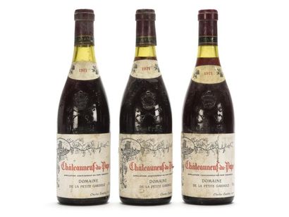 null 3 B CHÂTEAUNEUF DU PAPE Rouge (1 à 3 cm; e.t.h. dont 1 e.a; clm.s; c.s.) Domaine...