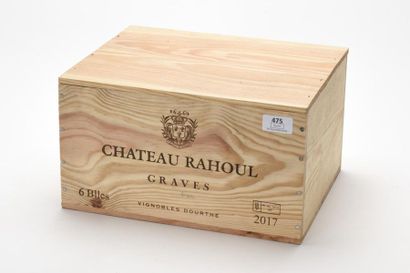 null 6 B CHÂTEAU RAHOUL Blanc (Caisse Bois d'origine) Graves 2017