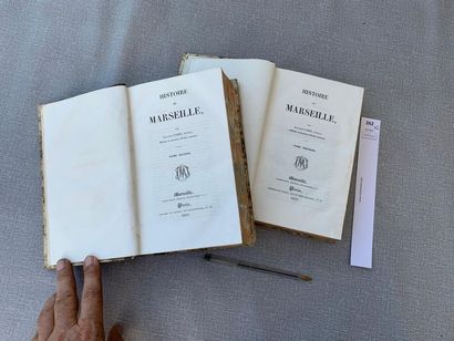 null Augustin Fabre. Histoire de Marseille. 2 volumes. 1829.Relié