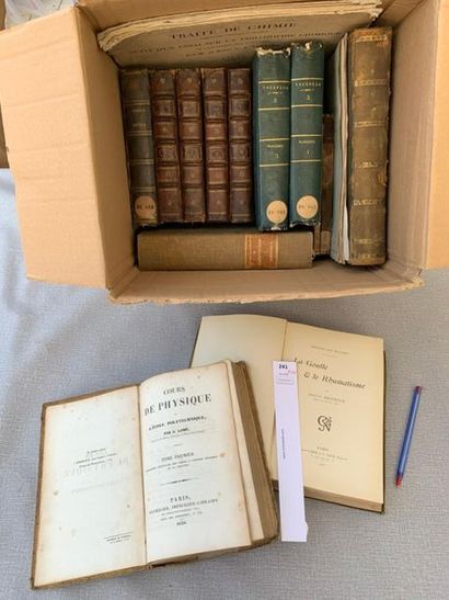 null Science et médecine. Un ensemble de 15 volumes XVIIIe/XIXe, dont, Chimie de...