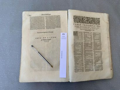 null Les oeuvres morales de Plutarque, traduites en français. Lyon, 1579. Page de...